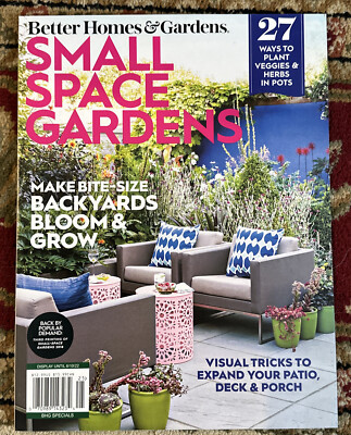 Better Homes & Gardens Magazine SMALL SPACE GARDENS 2022-image