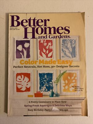 Better Homes and Gardens Magazine 2012 March - Color Made Easy - Your Own Art-image