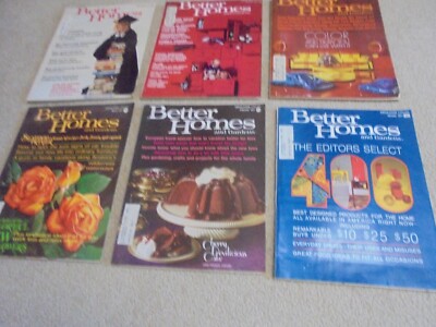 Vintage Lot of 6 1971 Better Homes and Gardens magazines-image