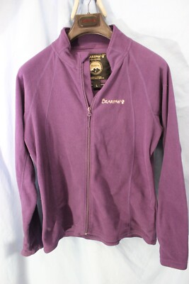 Bearpaw PURPLE FLEECE Full Zip  Sweater Size L Cozy Warm Soft-image