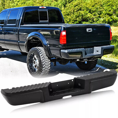 NEW Complete Black Rear Bumper Assembly For 2008-2016 Ford F-250 F-350 F-450-image