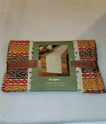 Pier1 Imports Tambika Beaded Table Runner  14