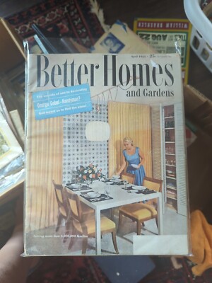 Better Homes And Gardens 1955 April split level home bhg five star home 2504-image