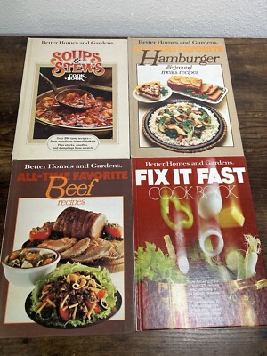 4 Better Home And Gardens Cookbooks Vintage - Soups, Beef-image