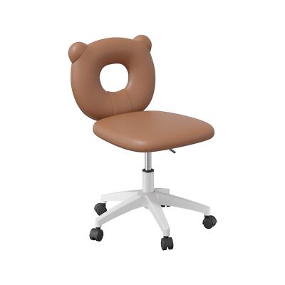 Cozy Bear Back Design PU Leather Home Office Chair for Comfort Style-image