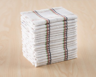 Mainstays, 18 Pack, Plaid Waffle Dishcloths Multi-Colored-image