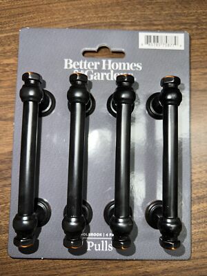 Better Homes And Gardens Drawer Pulls 4 Pack Dark Bronze-image