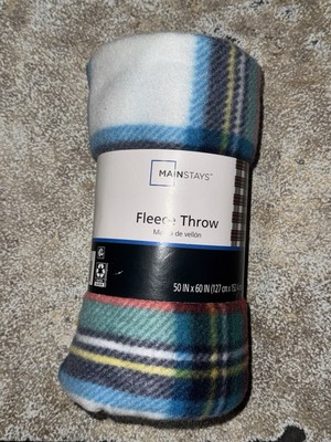 Mainstays Red Plaid Fleece Throw Blanket 50