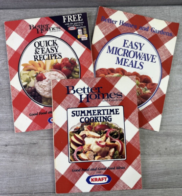 Better Homes and Gardens Kraft Quick & Easy, Microwave & Summertime Recipe Books-image