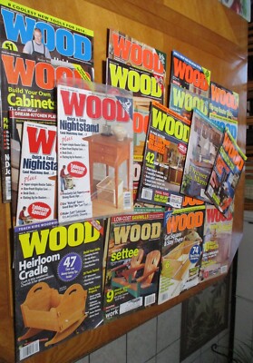 Lot of *25* Wood - Better Homes and Garden Magazines back Issues, from 1996 2014-image