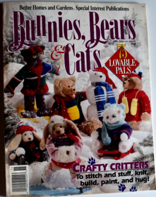 BUNNIES BEARS & CATS CRAFTY CRITTERS BETTER HOMES & GARDENS LIKE NEW-image
