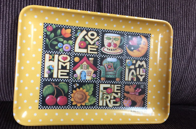 1997 Mary Engelbreit Trinket Tip Tray 4x6 Italy, Design Imports Ltd. FREE SHIP-image