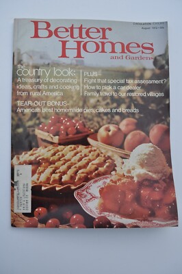 Vintage August 1972 Better Homes & Gardens Magazine, The Country Look-image