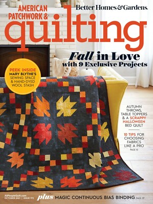 BETTER HOMES & GARDENS MAGAZINE | OCT 2021 | AMERICAN PATCHWORK & QUILTING-image