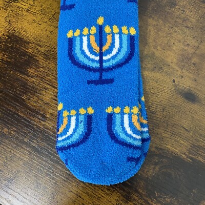 Chanukah Menorah Cozy Slipper Socks-image