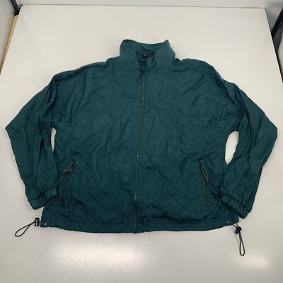 Vtg McGregor Jacket Mens L Green Water Repellant Sailing Windbreaker Lightweight-image