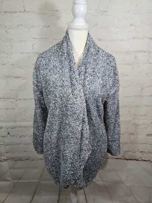 Soft Surroundings Cardigan Womens Medium Gray Cozy Up Cardi Lounge-image