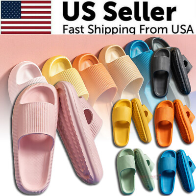 Cozy Pillow Slides Anti-Slip Sandals Ultra Soft Slippers Cloud Home Outdoor Shoe-image