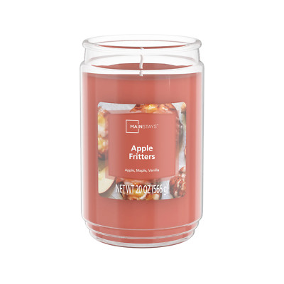 Apple Fritters Scented Single-Wick Glass Jar Candle, 20 Oz-image