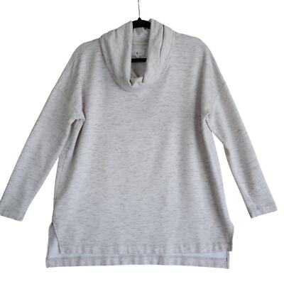 Lou & Grey Womens Zen Bounce Cozy Signature Soft Cowl Neck Sweater Size Medium-image