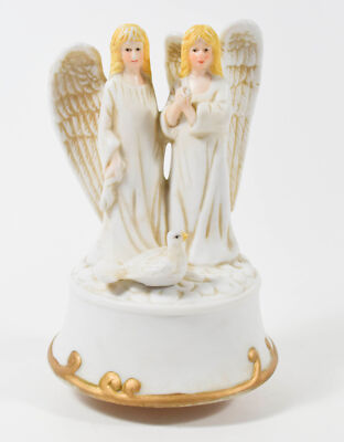 VTG House of Lloyd Christmas Around the World Wind Up Musical Angel Figurine-image