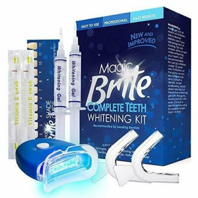 MagicBrite Complete Teeth Whitening Kit At Home Led Light Included-image