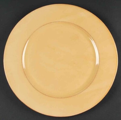 VINTAGE Pier 1 - Toscana Gold Charger / Dinner Plate - 13