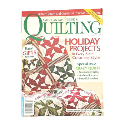 American Patchwork & Quilting Magazine December 2007 Better Homes & Gardens-image