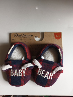 Dearfoams slippers Cozy comfort Baby Bear Size 3-4 (C3)-image