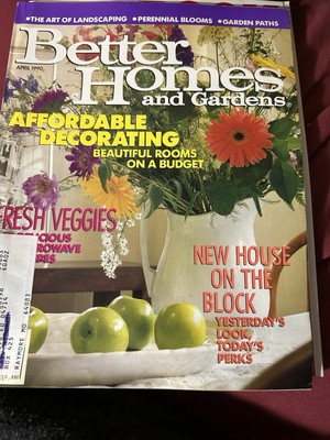 Vintage Better Homes and Gardens Magazine April 1990-image