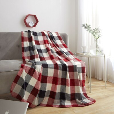 Luxury Style Soft Cozy Plush Throw Over Sofa Bed Blanket 50