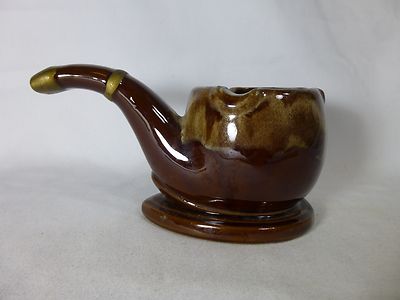 Vintage Ceramic Pipe Design Ashtray Napcoware Import Japan-image