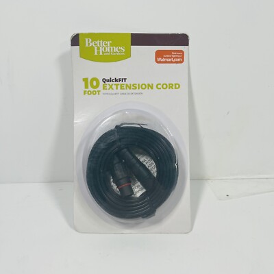 Better Homes & Gardens QuickFIT Extension Cord, 10 Foot ~ NEW Discontinued-image