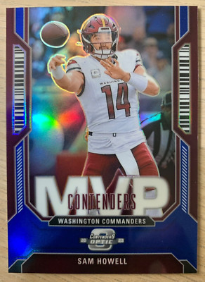 2023 Panini Optic MVP blue SAM HOWELL #ed 36/99! Washington Commanders-image