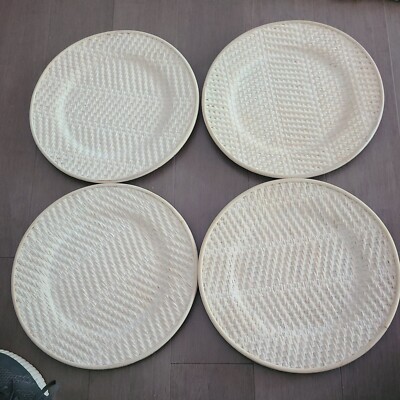 Set of 4 PIER 1 One Imports Basket Weave Design 13