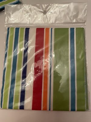 16 Striped napkins, dinner size 6.5 . Blue, green,red,orange. 4 packs-image