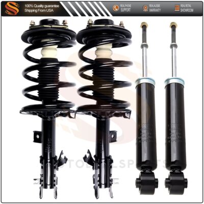 For 2004 - 2009 Nissan Quest 4 pcs Complete Struts + Shocks Absorber Suspension-image