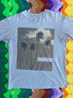 Vintage 90s Jimmy Buffett Bahama Wind Tour 1997 T-Shirt XL Anvil-image
