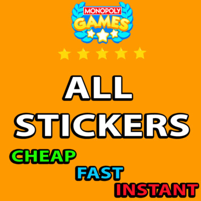 Monopoly Go Stickers Chep Fast  ⭐1 - 5⭐ Stickers  💨 24|7 Delivery💨-image