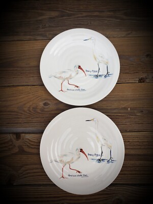 Ser If 2  Pier 1 Imports Audubon Birds Salad Plates 8 3/4