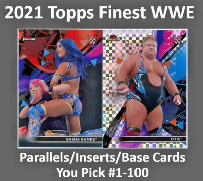 2021 Topps Finest WWE Base & X-Fractor & Refractor & Insets - You Pick 4 Set-image
