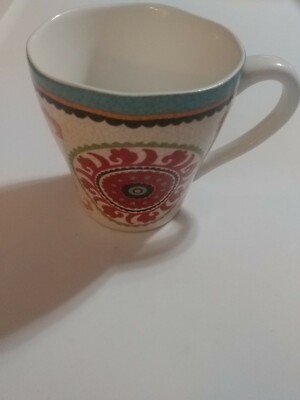 PIER ONE IMPORTS Mosiac Design Ceramic Coffee Mug-image