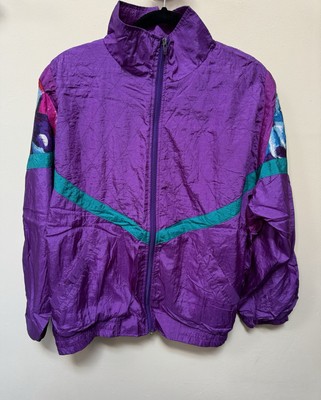 Vintage Laura Katherine 80s / 90s Shell Jacket Wind Breaker Womens Large-image