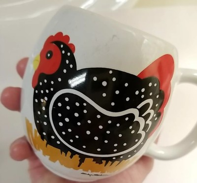 4 Edgar Watkins Good Morning Hen On Nest W/ Chicks Towle Housewares Ceramic Mugs-image