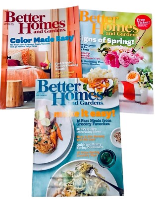 Better Homes And Gardens Magazines Set Of 3 February, March & May 2011-image