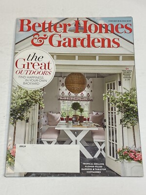 Better Homes Gardens Magazine June 6 2021 Great Outdoor Tropical Grilling Garden-image
