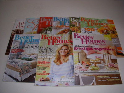 BETTER HOMES AND GARDENS Magazine, Lot of 9, 2013, Decorating, Trisha Yearwood!-image