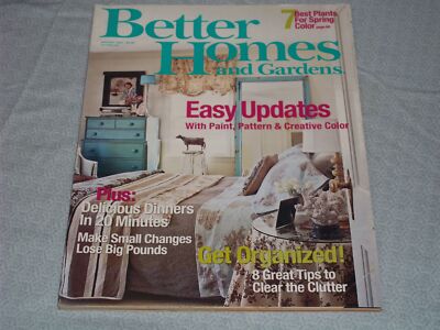 2007 JANUARY BETTER HOMES & GARDENS MAGAZINE - EASY UPDATES FRONT COVER - H 4080-image