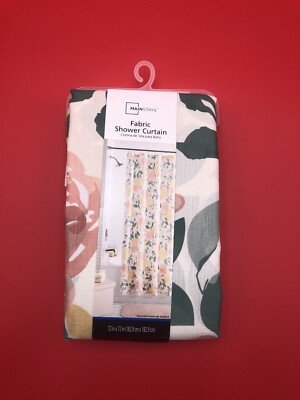 Mainstays Fabric Shower Curtain 72x72 Cortina de Tela para Baño-image