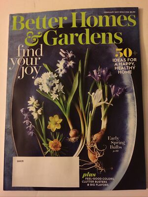 Better Homes & Gardens Magazine February 2021 Find Your Joy Happy Healthy Home -image